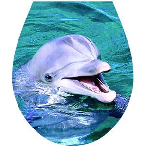 3D nálepka na WC dosku Delfín
