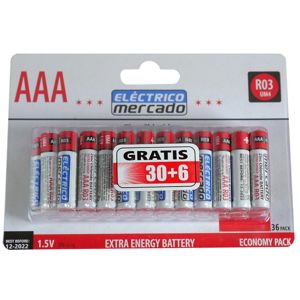 Batérie ZnCl AAA R03 36ks