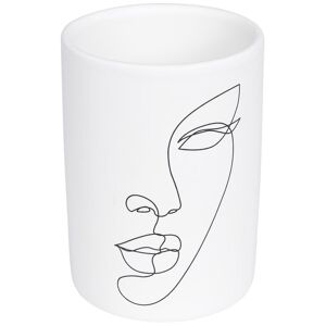 Cara kozmetický pohár  biely 8241