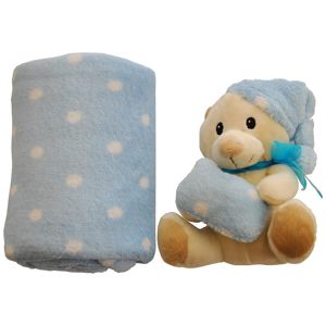 Detská deka 75x100 modrý medvedík