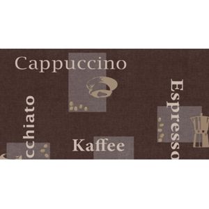 Gumený obrus Cappuccino schoko 385-9002 140 cm. Tovar na mieru.