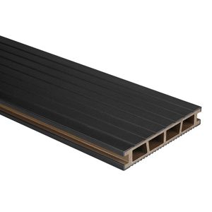 Kompozitná terasová doska Bergdeck čierna 2400x150x25mm