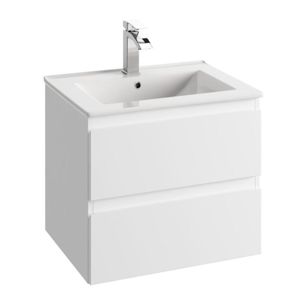Kúpeľňová skrinka pod umývadlo Como D60 0D2S biela