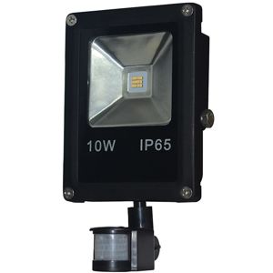 LED reflektor 10W s pohybovám senzorom studená EK495