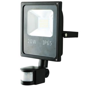 LED reflektor 20W s pohybovám senzorom teplá EK850