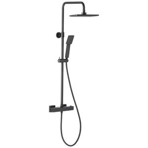 Logon Black sprchovy system s funkcia dažďovej sprchy s termostatickým miešačom