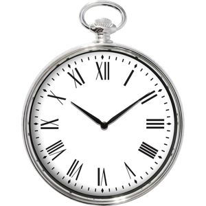 Nástenné hodiny relic chrom-strieborný 38,4x30x5 cm