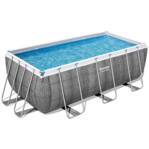 Obdĺžnikový bazén s rámom rattan 4.12x2.01x1.22m 56722