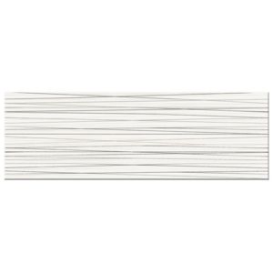 Obklad Ecosta white inserto stripes silver 25/75