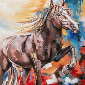 Obraz na plátne 80x80 Abstraktný kôň