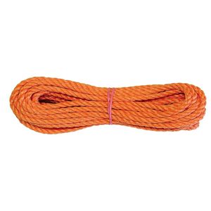 Oranžové krútené oceľové lanko, 4 mm, 20 metrov