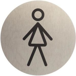 Označenie WC dámske inox