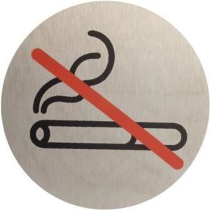 Označenie „Zákaz fajčenia” inox