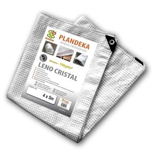 Plachta vystužená Leno Cristal  4x5m, 100G -priehl'adná