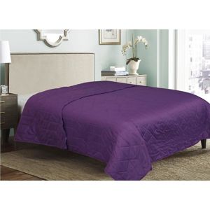 Prikrývka na posteľ  Ala/0006/ fialový
