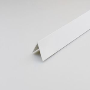 Profil uholníkový biely satén 7x7x1000