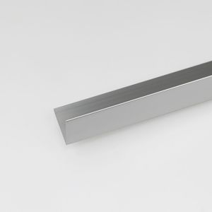 Profil uholníkový hliníkový chrom 25x25x1000
