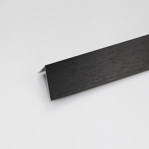 Profil uholníkový hliníkový čierny 20x10x2000