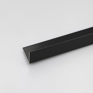 Profil uholníkový hliníkový práškový čierny 30x15x1000