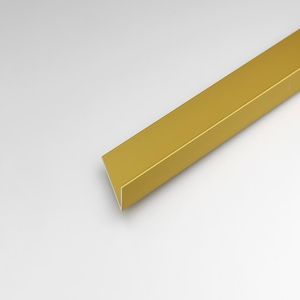 Profil uholníkový hliníkový zlatý 20x10x2000