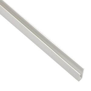 Profil uholníkový samolepící PVC biely matný 40x15x1000