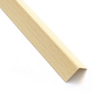 Profil uholníkový samolepící PVC drevo svetlé 19.5x19.5x1000