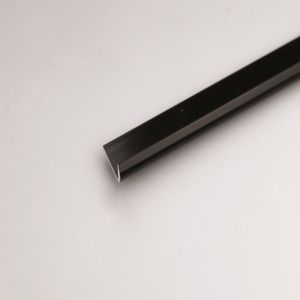 Profil ukončovací hliníkový čierny 18x1000
