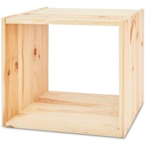 Regál modulový drevený 45x35x39 prírodný