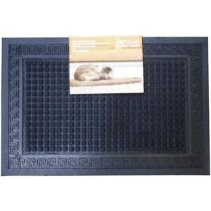 Rohožka Greek Key Square Black 40x60 cm