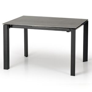 Rozkladací stôl Horizon 120/180x85cm Blat/Oceľ – Humo/Čierna