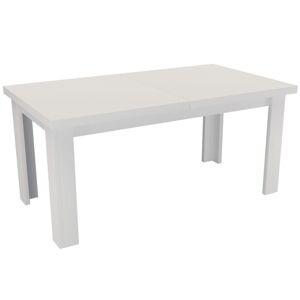 Rozkladací stôl  veľký 160/200x90cm biela alpská