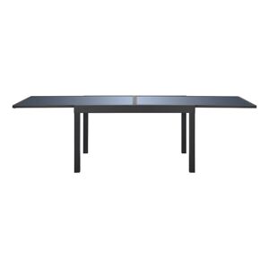 Rozťahovací stôl so sklenenou doskou XT1331A 135/270x90x75 tmavo šedá