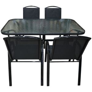 Sada sklenený stôl + 4 stoličky Himalaya