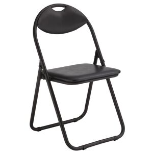 Skladacia stolička Atom Black čierna