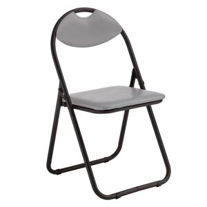 Skladacia stolička Atom Black sivá