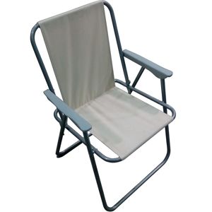 Skladacia záhradná stolička béžová  F1018F21