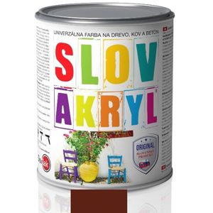 Slovlak Slovakryl Mat 0230 Hnedá 0,75kg