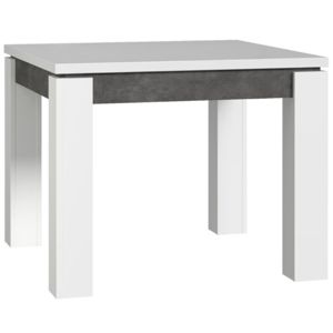 Stôl Brugia/Lenox EST45-C639 sivy/biely lesk
