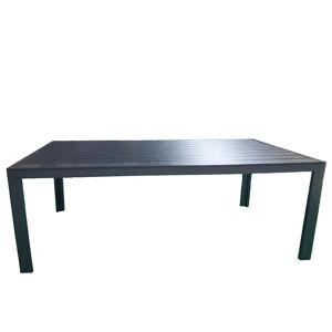 Stôl Douglas čierny s vrchnou doskou z polywoodu 205x90 cm