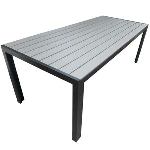 Stôl Douglas šedý s vrchnou doskou z polywoodu 205x90 cm