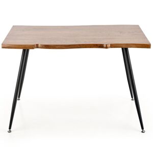 Stôl Larson 120x80 Mdf/Oceľ – Dub Naturalny/Čierna