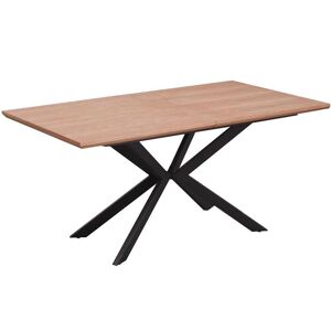 Rozkladací stôl Legarto 160/200x90cm Mdf/Oceľ – Dub Naturalny/Čierna