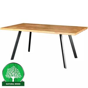 Stôl Ontario 180x100x77 dub / čierna