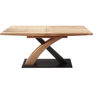 Rozkladací stôl Sandor 3 160/220x90cm  Mdf/Oceľ – Dub Zlatá/Čierna