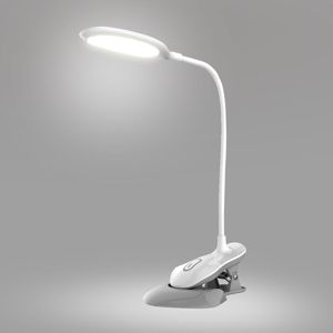 Stolná lampa LED PDLK6703W 3W clip and desk WH