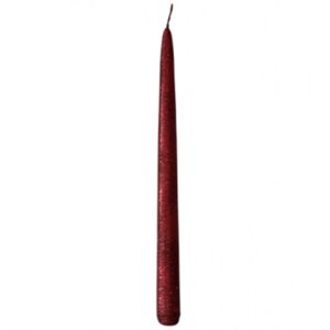 Svíčka Taurus konicka červená 29cm