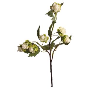 Umelý kvet chmeľ 63 cm biely