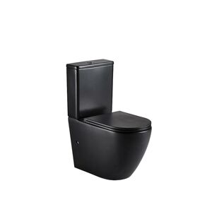 WC bez goliera Igar Black + doska s pomalým sklápaním