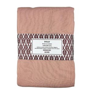 Záclona na páske Dolly polyester svetlo ružový 140x180 (x2) Merkury Home