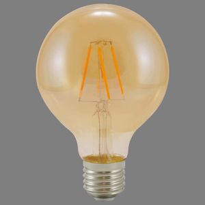 Ziarovka LED G80 E27 4W filament Vintage Amber 304520